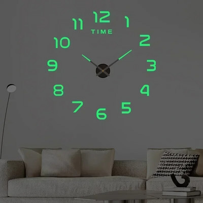 Ceas digital cu LED-uri 3D pentru decorarea peretelui dormitorului Modul nocturn strălucitor Ceas electronic reglabil Ceasuri Decor pentru casă Grădină