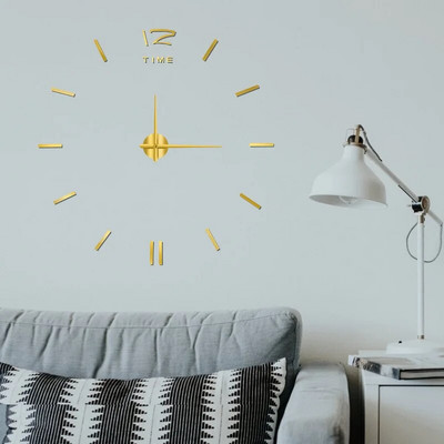 Ceas digital cu design modern și simplu DIY Ceas de perete silențios Decorare de perete pentru cameră Decorare interioară Ceas autocolant de perete fără lovituri