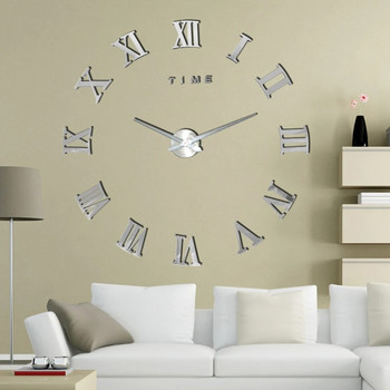 Ειδική προσφορά Τρισδιάστατο μεγάλο ακρυλικό ρολόι τοίχου ρολόι χαλαζία Ρολόι νεκρής φύσης Μοντέρνα διακόσμηση σπιτιού Αυτοκόλλητα σαλονιού