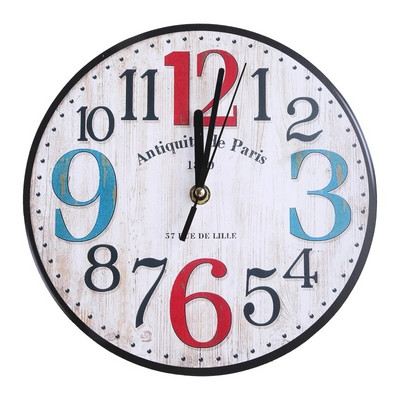 Ceas de perete vintage Ceasuri silențioase rotunde Carfts din lemn montate pe perete Decor artistic pentru acasă dormitor living Decor birou
