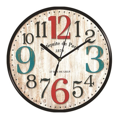 Ceas de perete vintage Ceasuri silențioase rotunde Carfts din lemn montate pe perete Decor artistic pentru acasă dormitor living Decor birou