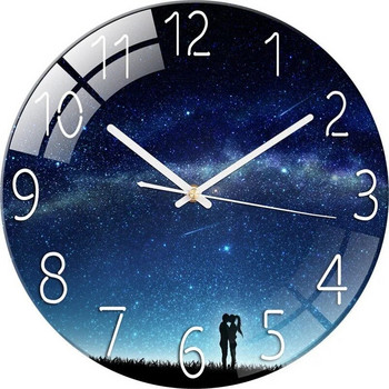 Творчески часовници в европейски стил Всекидневна Безплатен перфориран стенен часовник Домакински безшумен спален кварцов часовник Цифров стенен часовник