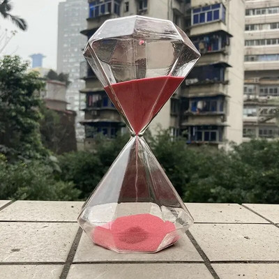 Ceas de nisip, clepsidra cu diamante, 5 minute, clepsidra de nisip, cadou pentru copii, cronometru de nisip, decorațiuni pentru casă, disponibil în mai multe opțiuni de culoare