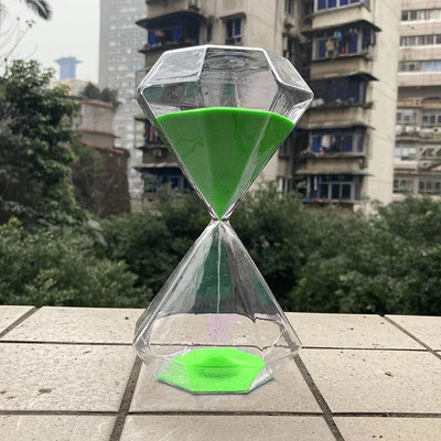 Ceas de nisip, clepsidra cu diamante, 5 minute, clepsidra de nisip, cadou pentru copii, cronometru de nisip, decorațiuni pentru casă, disponibil în mai multe opțiuni de culoare