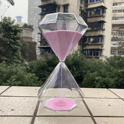 Ceas de nisip, clepsidra cu diamante, 5 minute, clepsidra de nisip, cadou pentru copii, cronometru de nisip, decorațiuni pentru casă, disponibil în mai multe opțiuni de culoare