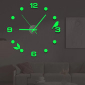 Noul ceas digital de perete pentru casă și decorare Ornamente decorative pentru living DIY autocolant acrilic cu oglindă cuarț modern