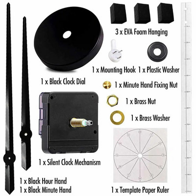 MCDFL „pasidaryk pats“ didelis sieninis laikrodis, metalinis mechanikas, priedai Modeliai su varikliu dekoruoti namų dekoro elementai su nemokamu pristatymu, interjero dizainas