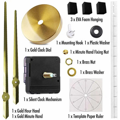 MCDFL „pasidaryk pats“ didelis sieninis laikrodis, metalinis mechanikas, priedai Modeliai su varikliu dekoruoti namų dekoro elementai su nemokamu pristatymu, interjero dizainas