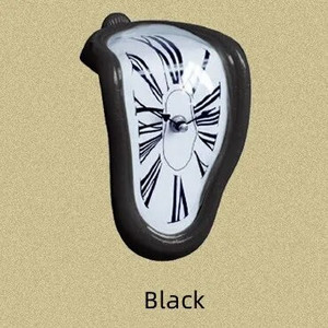 Ceas suprarealist cu răsucire de topire, în stil Salvador Dali, ceas de perete cu piedestal, modern, birou, raft, ceasuri decorative de birou