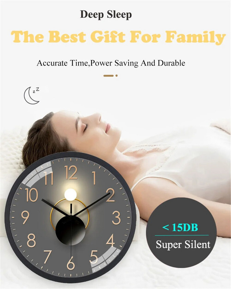 A277 Luksuzni moderni svjetlosni zidni sat, modni ukras za kućni dnevni boravak, jednostavna kreativna umjetnička atmosfera, tekuće crvena