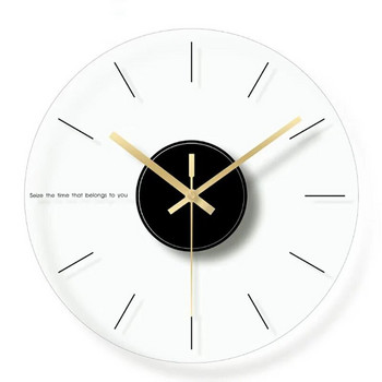 Ρολόι τοίχου από Nordic Glass Silent Μοντέρνα Διαφανή Ρολόγια Ρολόγια Τοίχου Διακόσμηση σπιτιού Υπνοδωμάτιο Miroir Κουζίνα Διακόσμηση σαλονιού