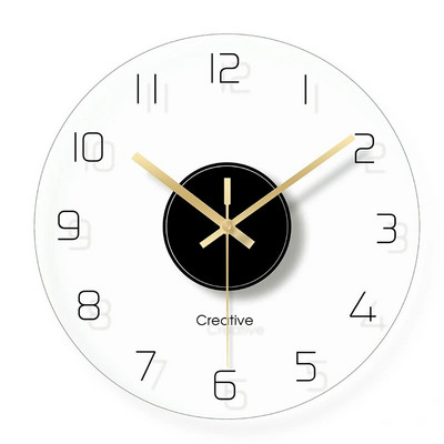 Šiaurės šalių stiklo sieninis laikrodis tylus Šiuolaikiniai skaidrūs laikrodžiai sieniniai laikrodžiai Namų dekoras Miegamasis Miroir Virtuvė Svetainės apdaila