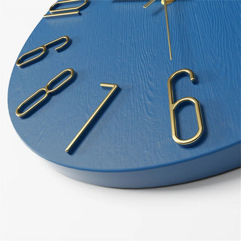 Бежов креативен домашен декор за всекидневна Пластмасов стенен часовник Модели със златни номера Минималистичен скандинавски стил Прозрачен часовник 30 см