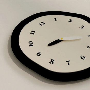 Скандинавски минималистичен безшумен стенен часовник Нов креативен стил Декорация на всекидневна Ресторант Стенен часовник Арт индивидуални часовници