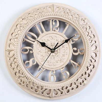 12 inčni europski kreativni okrugli sat retro zidni sat modernog dizajna sat kuhinja spavaća soba ured tihi ukrasni kvarcni sat