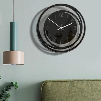 Σκανδιναβικό ρολόι ρολόι τοίχου σαλονιού δημιουργική προσωπικότητα μόδας απλή μοντέρνα ατμόσφαιρα οικιακό ρολόι τέχνης τοίχου καθαρό κόκκινο