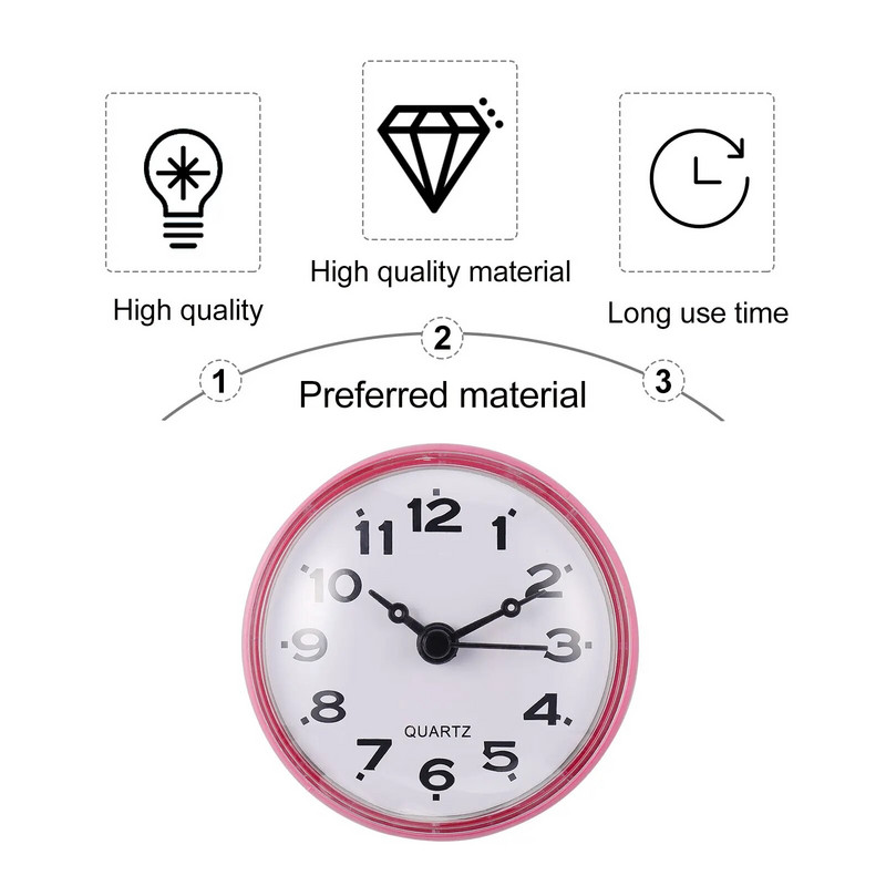 Vannitoa seinakellad Veekindlad uduvastased iminappaga kellad Elektrooniline seinakell köökidele Elutuba Valge
