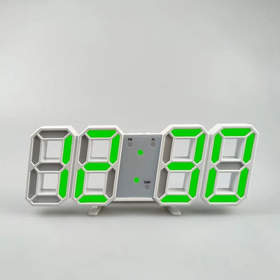 Ceas de perete cu LED-uri 3D de calitate Ceas de perete digital modern Ceas cu alarmă de birou Ceas de perete cu lumină de noapte pentru sufragerie acasă