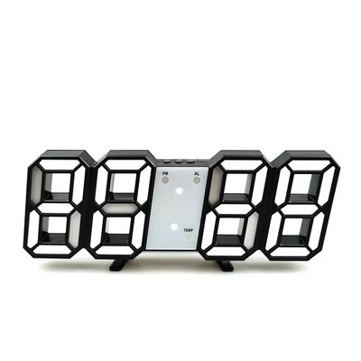 Ceas de perete cu LED-uri 3D de calitate Ceas de perete digital modern Ceas cu alarmă de birou Ceas de perete cu lumină de noapte pentru sufragerie acasă