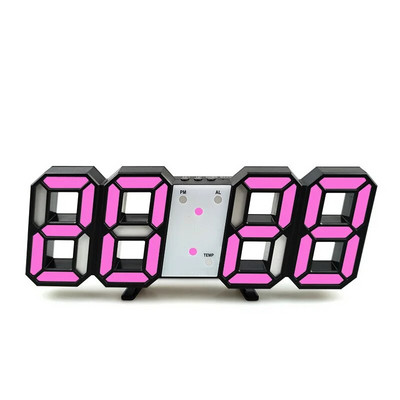 Ceas de perete cu LED-uri 3D de calitate Ceas de perete digital modern Ceas cu alarmă de birou Ceas de perete cu lumină de noapte pentru sufragerie acasă