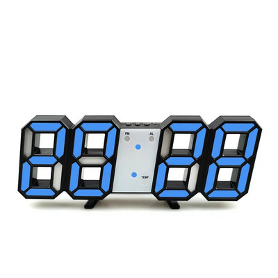 Ceas de perete cu LED-uri 3D de calitate Ceas de perete digital modern Ceas cu alarmă de birou Ceas de perete cu lumină de noapte pentru sufragerie acasă