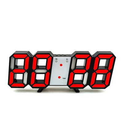 Ceas de perete cu LED-uri 3D de calitate Ceas de perete digital modern Ceas cu alarmă de birou Ceas de perete cu lumină de noapte pentru sufragerie acasă
