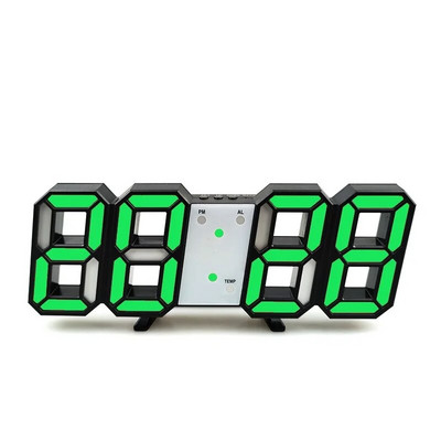 Ceas de perete cu LED-uri 3D de calitate Ceas de perete digital modern Ceas cu alarmă de birou Ceas de perete cu lumină de noapte pentru sufragerie acasă