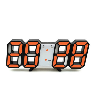 Ceas de perete cu LED-uri 3D de calitate Ceas de perete digital modern Ceas cu alarmă de birou Ceas de perete cu lumină de noapte pentru sufragerie acasă