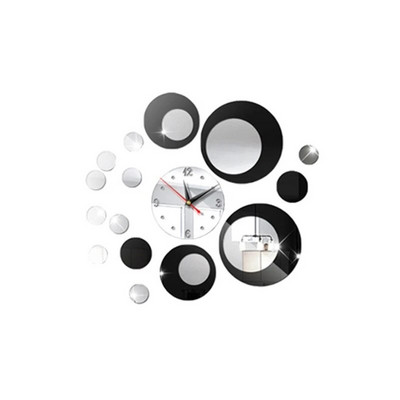 Ceas de perete rotund 3D din acril, combinație de bricolaj, ceasuri cu oglindă, ceas modern pentru bucătărie, dormitor, sufragerie, decorațiuni pentru casă