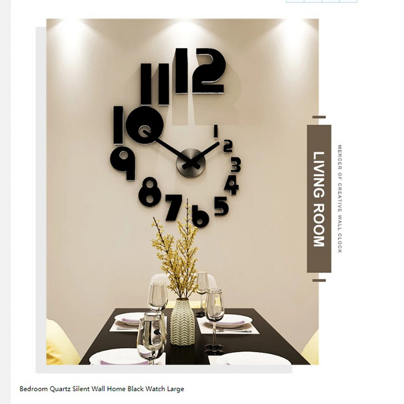 2023 Creative Numbers Ρολόι τοίχου DIY Ρολόι τοίχου Μοντέρνα σχεδίαση Ρολόι τοίχου για Σαλόνι Διακόσμηση σπιτιού Ακρυλικό ρολόι με καθρέφτη αυτοκόλλητα