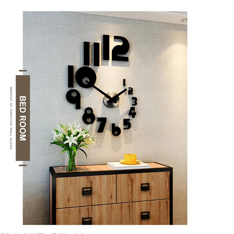2023 Creative Numbers Ρολόι τοίχου DIY Ρολόι τοίχου Μοντέρνα σχεδίαση Ρολόι τοίχου για Σαλόνι Διακόσμηση σπιτιού Ακρυλικό ρολόι με καθρέφτη αυτοκόλλητα