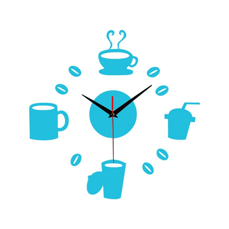 Topid Naljakas raamita DIY vaigistatud seinakell 3D peegelpinnaga kleebiskellad Kodukaunistamise tarvikud Dekoratsioon часы настенные