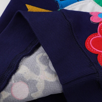 Little maven 2023 Пролетни суичъри за момичета Животни Птици с цветя Апликации Детски дрехи Памучни дрехи за бебета за момичета