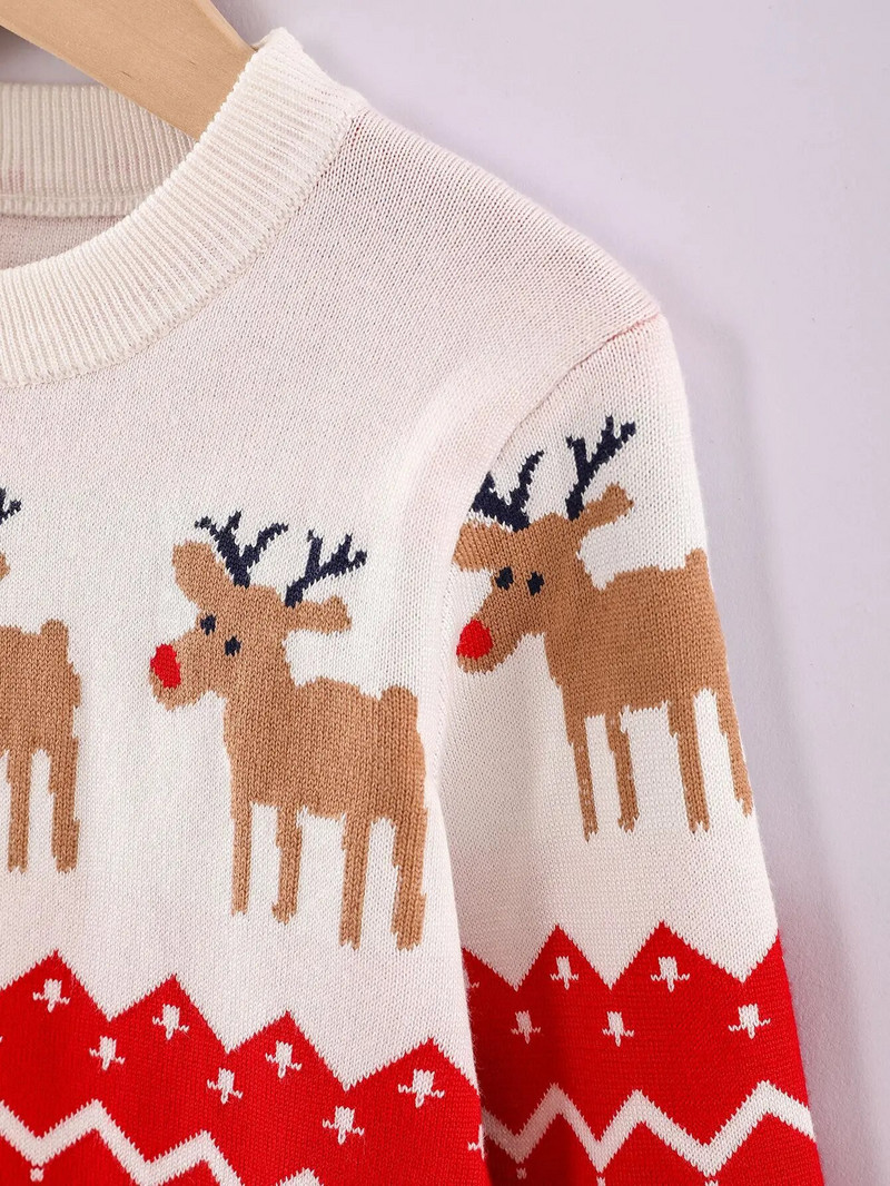 Humor Bear Zēnu un meiteņu apģērbs Jauns multfilmas Ziemassvētku elements Trikotāžas džemperis Vestidos Ikdienas apģērbs 3-7 g.