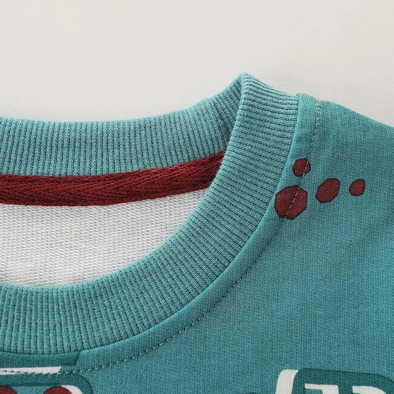 Cartoon Excavator Poiste dressipluus 2023 Talveriided Sport Poiste pikkade varrukatega puuvillane džemprid Laste riided Laste Pullover