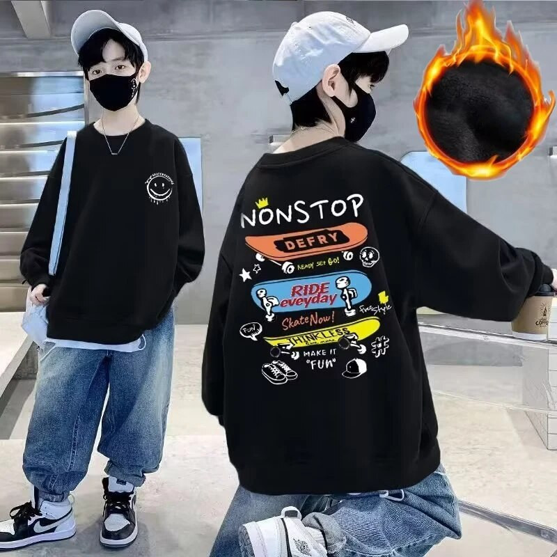 Džemper za dječake u proljetnom i jesenskom stilu Novi dječji jesenski gornji dio srednje veličine Jesenski donji dio košulje za dječake Moderan i moderan