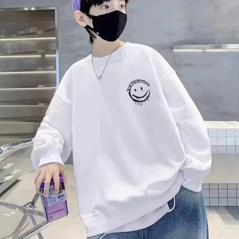 Džemper za dječake u proljetnom i jesenskom stilu Novi dječji jesenski gornji dio srednje veličine Jesenski donji dio košulje za dječake Moderan i moderan