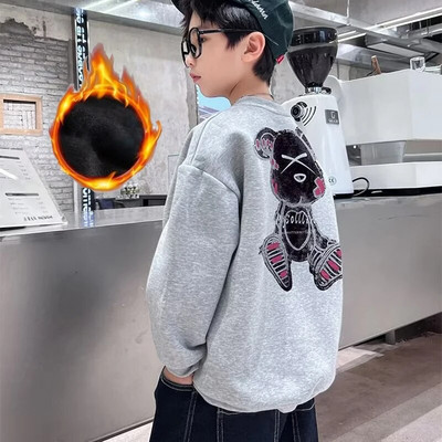 Berniukų megztinis pavasario ir rudens stilius Naujas vidutinio dydžio vaikiški rudeniniai marškinėliai rudeniniai apatiniai berniukų madingi ir madingi