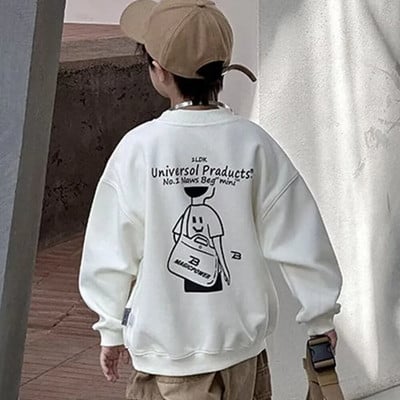 Džemper za dječake u proljetnom i jesenskom stilu Novi dječji jesenski gornji dio srednje veličine Jesenski donji dio košulje za dječake Moderan i moderan