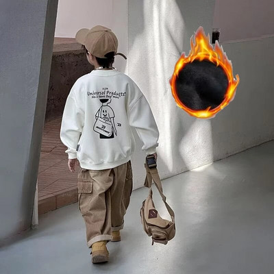 Džemper za dječake u proljetnom i jesenskom stilu Novi dječji jesenski gornji dio srednje veličine Jesenski donji dio košulje za dječake Moderan i moderan