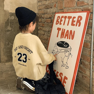 Džemper za dječake u proljetnom i jesenskom stilu Novi dječji jesenski gornji dio srednje veličine Jesenski donji dio košulje za dječake Moderan i moderan