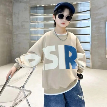 Ανοιξιάτικο φθινοπωρινό πουλόβερ Streetwear Boy Korea Fashion New 2023 Εκτύπωση με μακριά μανίκια Παιδικά ρούχα Casual ρούχα Tide Sport