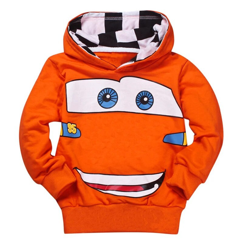 Beebipoisid Autod Lightning McQueen kapuutsiga ülerõivad väikelapsed lapsed kevad sügis õhem Sport kampsun kapuutsiga T-särgi komplektid