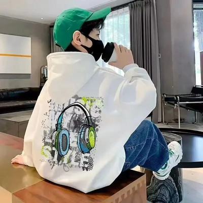 Poiste kapuutsiga kampsunid, populaarne beebiplüüsist soe topp vanematele lastele, hip-hop trend, mitmekülgne spordijaki trend