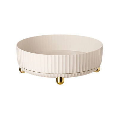 NAUJAS 360 besisukantis padėklas virtuvės laikymo talpyklos prieskonių stiklainiui Maisto padėklas užkandžiams vonios kambario laikymo dėžutės neslystantis kosmetikos laikiklis