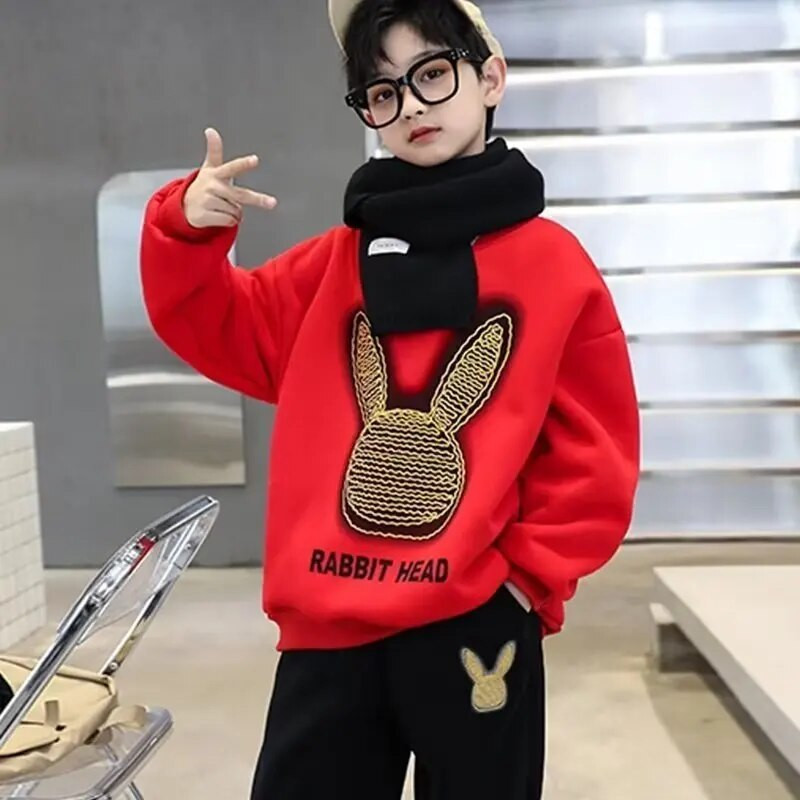 Berniukų megztinis pavasario ir rudens stilius Naujas vidutinio dydžio vaikiškas rudeninis marškinėliai rudeniniai apatiniai berniukų madingi ir madingi