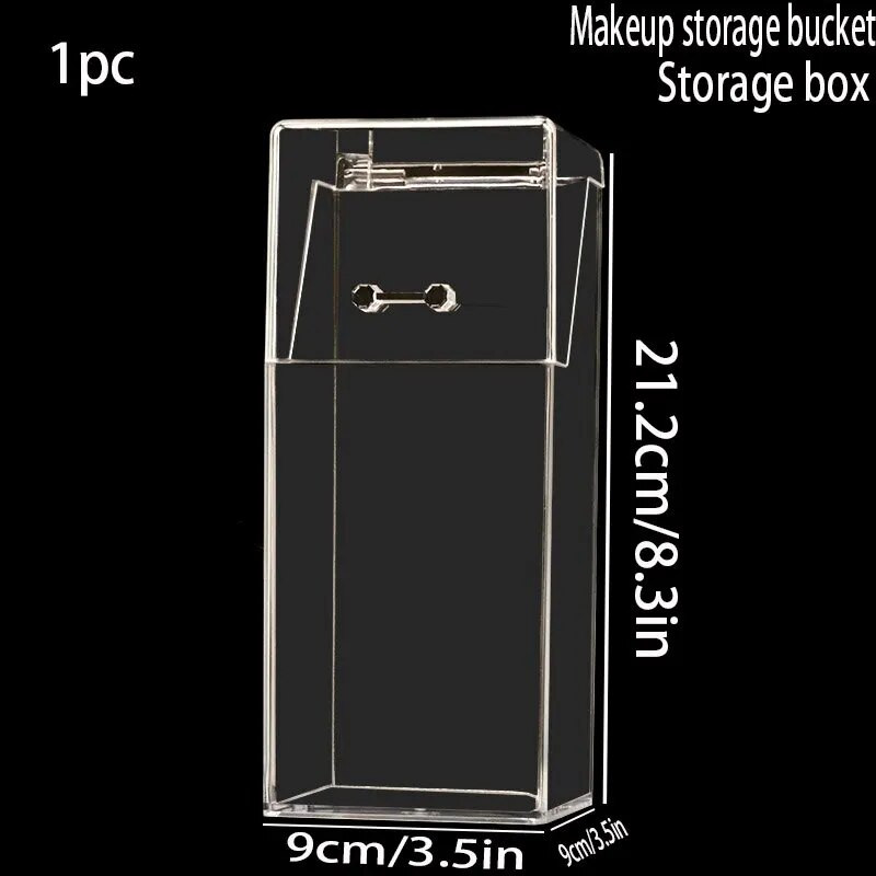 1 tk neljapoolse meigipintsli ämber ilupintsli hoiukarp Tolmukindel pliiatsihoidja meigipintsli hoiukarp