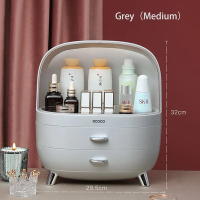 Makiažo konteineris Polish Box Desktop Storage Organizer Makiažo stalčius Didelė dėžutė Kosmetikos talpa Sandėliavimas Nagų papuošalai