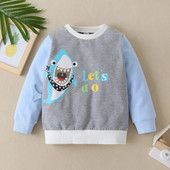 2023 Toamnă Iarnă Pulover Copii Mâneci Lungi Rechin Print Top Desene Animat Casual Bumbac Îmbrăcăminte de Toamnă Copii 3 4 5 6 Ani