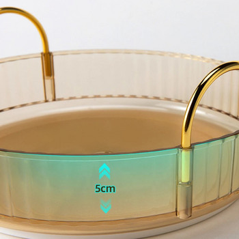 Въртящ се на 360 градуса органайзер за грим – многофункционална и прозрачна стойка за съхранение на козметика